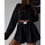 Thumbnail: Women&#039;s Casual Suit Hollow-out Fashion Simple Loose Pullover Long Sleeve T