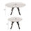 Thumbnail: 47-63 &quot; extendable white circular dining table, 4-6 person kitchen dining 