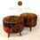 Thumbnail: Handmade Pouf Ottoman Set