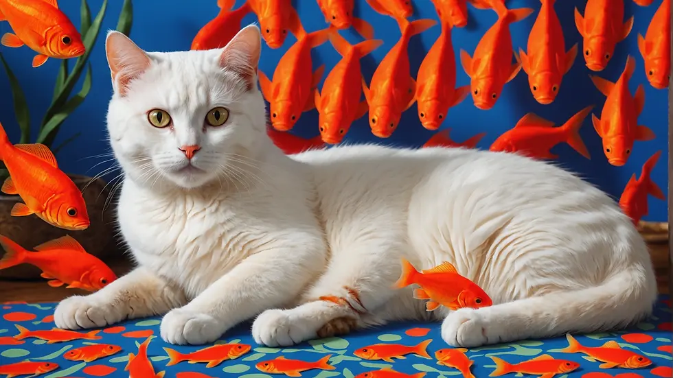 Henri Matisse Cat with Red Fishes