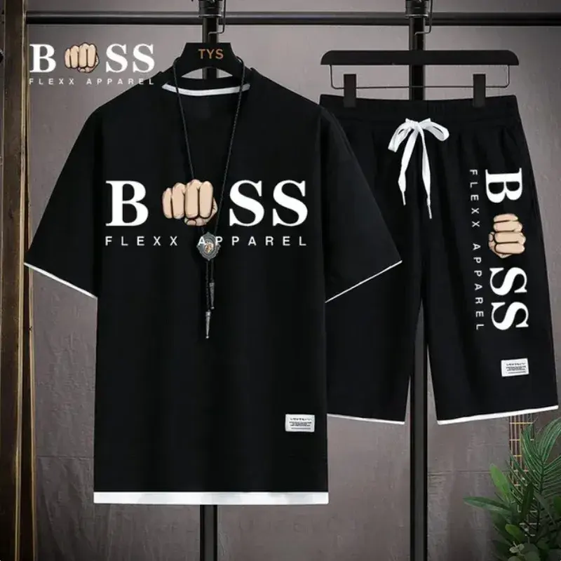 Summer Brand Fashion 2024 Summer Brand Fashion Men's Waffle Casual T-shirt