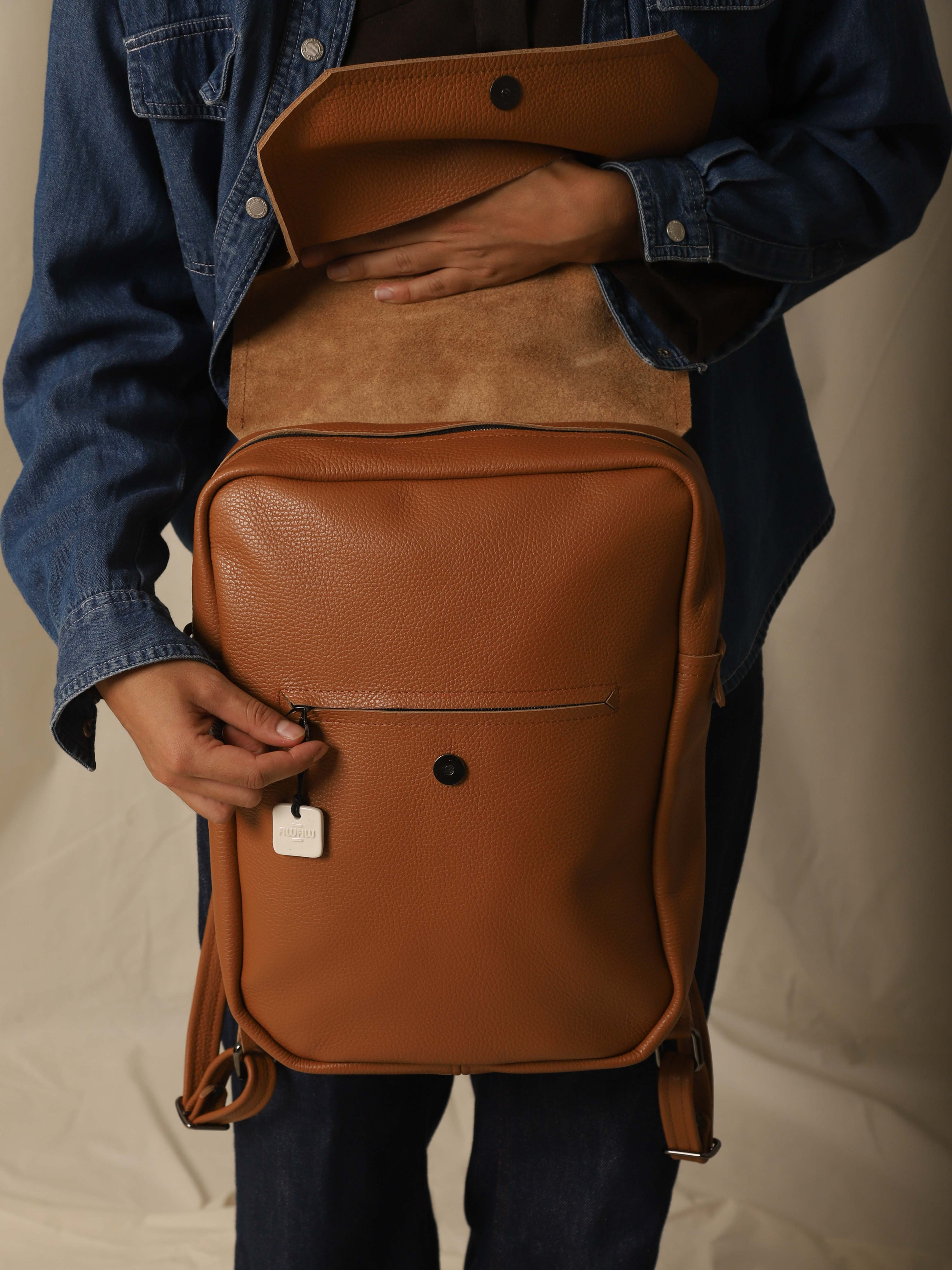 zaino in pelle uomo
