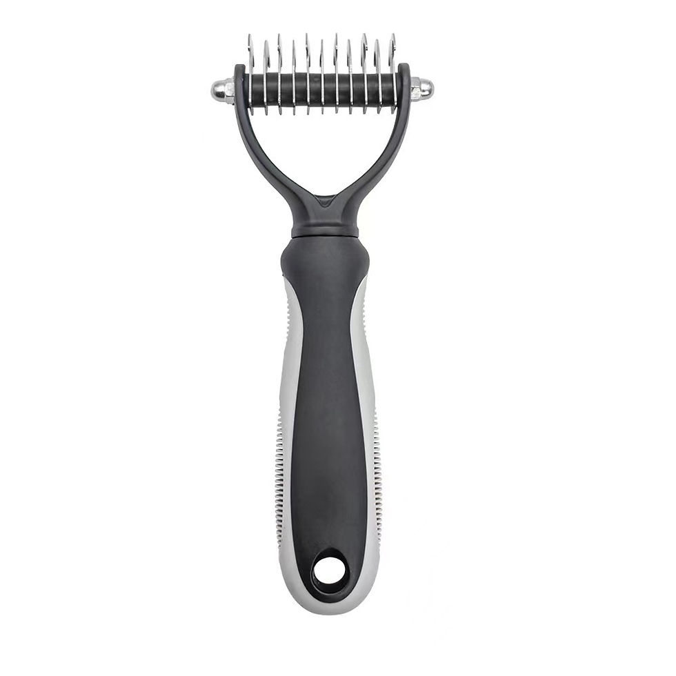Thumbnail: Professional Pet Deshedding Brush Dog Hair Remover Pet Fur Knot Cutter Puppy Cat