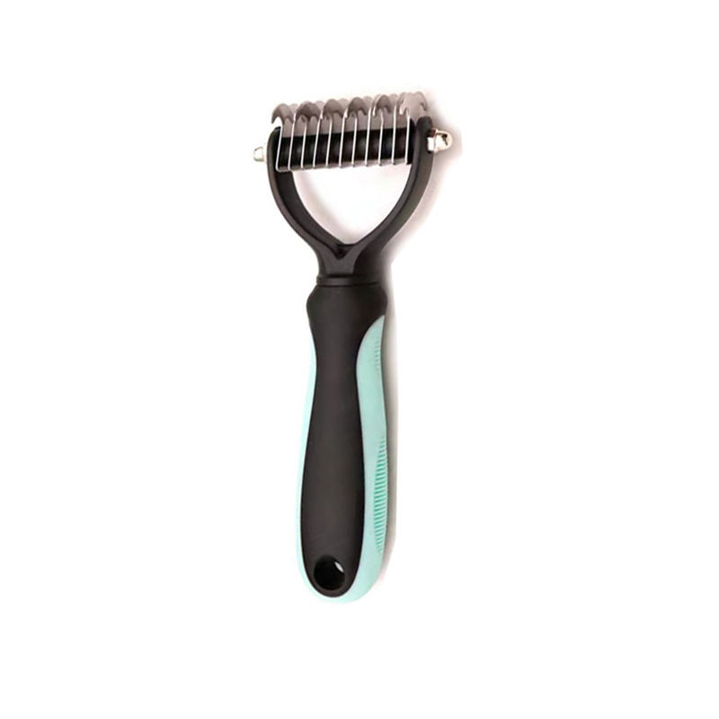 Thumbnail: Professional Pet Deshedding Brush Dog Hair Remover Pet Fur Knot Cutter Puppy Cat