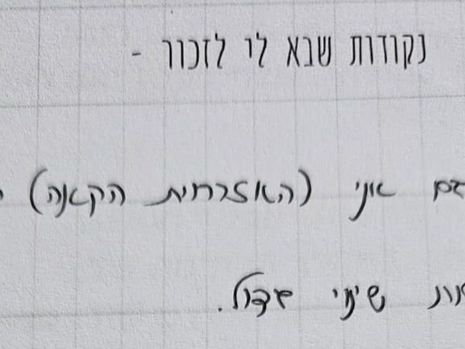 רסיסים של הבנה.