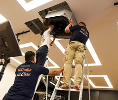 CharisCool Staff reinstallation of air conditioning unit