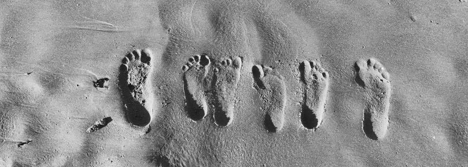Footprints in the sand