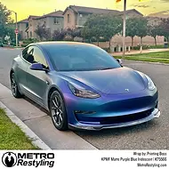 KPMF K75500 Matte Purple Blue Iridescent Vinyl Wrap | K75566