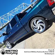 Orafol 970RA Gloss Thunderous Blue Green Vinyl Wrap | 970RA-851