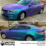 Orafol 970RA Matte Turquoise Lavender Vinyl Wrap | 970RA-989M
