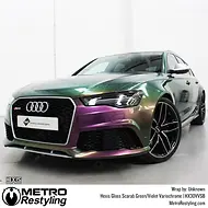 Hexis Gloss Scarab Green/Violet Variochrome Vinyl Wrap | HX30VVSB
