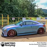 Hexis Gloss Chameleon Gray Vinyl Wrap | HX30G446B