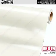Hexis Gloss Glacier White Vinyl Wrap | HX20003B