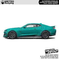Metro Wrap Giant Battle Storm Elite Shadow Tiffany Blue Camouflage Vinyl Film