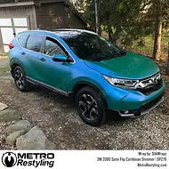 3M 2080 Satin Flip Caribbean Shimmer Vinyl Wrap | SP276