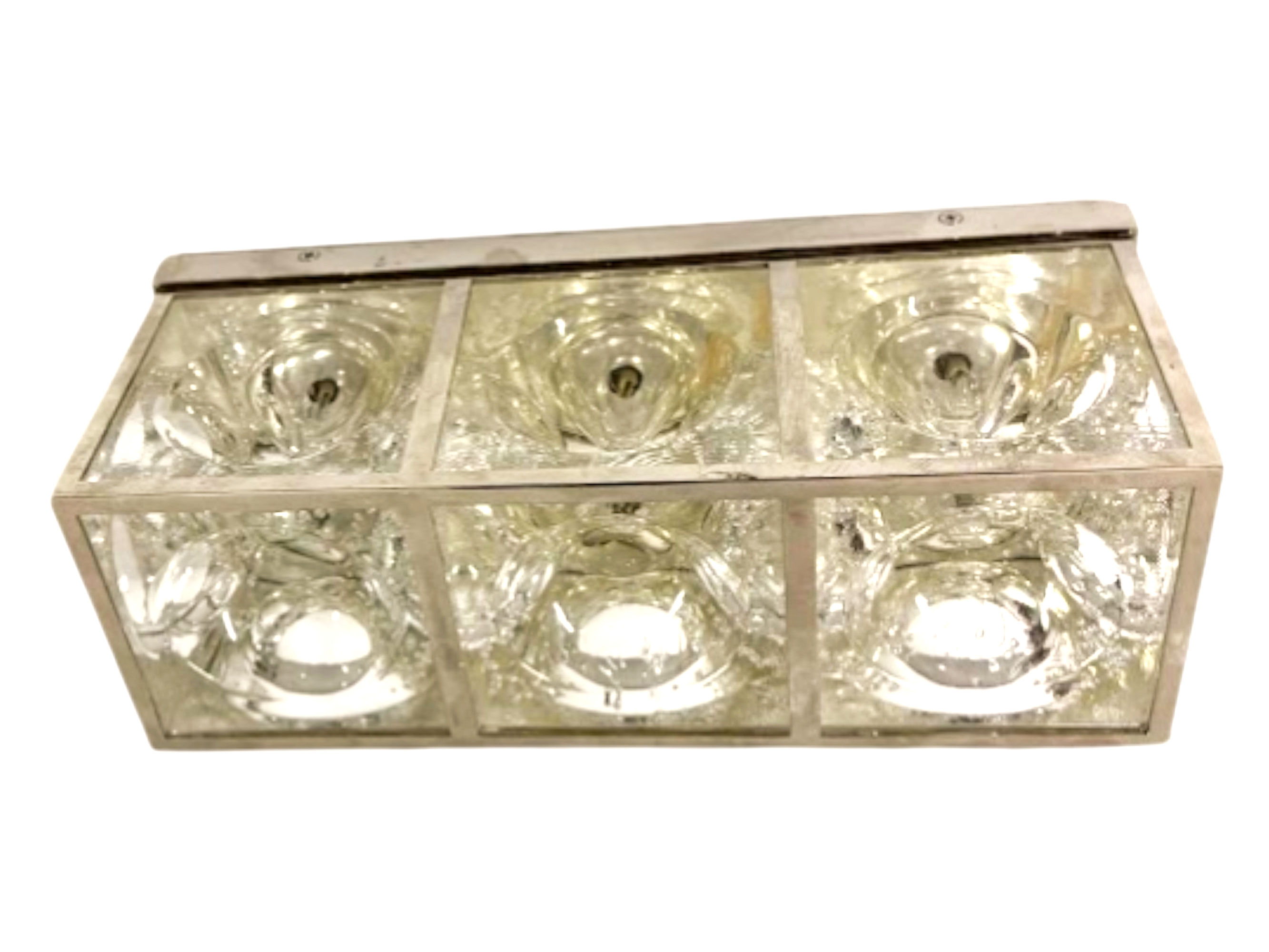 Ice Block Ceiling Flush Mount