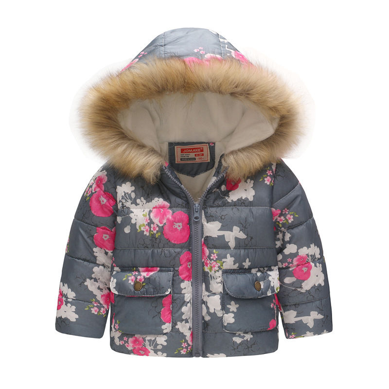 Printed Hooded Padded Coat for Kids