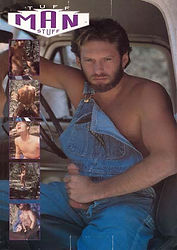 Tuff Man Stuff. Vintage 1991 gay porn parody movie by HIS Video featuring rugged, hairy ranchers, steamy outdoor sex, and solo masturbation scenes.