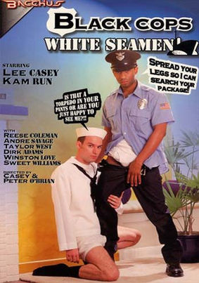 Black Cops White Seamen" – Vintage gay porn film where hungover Navy men face frisky black cops. Black men fuck white men asshole. Interracial gay porn.