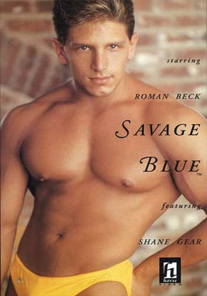 Savage Blue. Dive into vintage gay porn movie from 1991! Roman Beck hosts a pool party with hot, muscular bodybuilders and intense gay sex with anal fuck.
