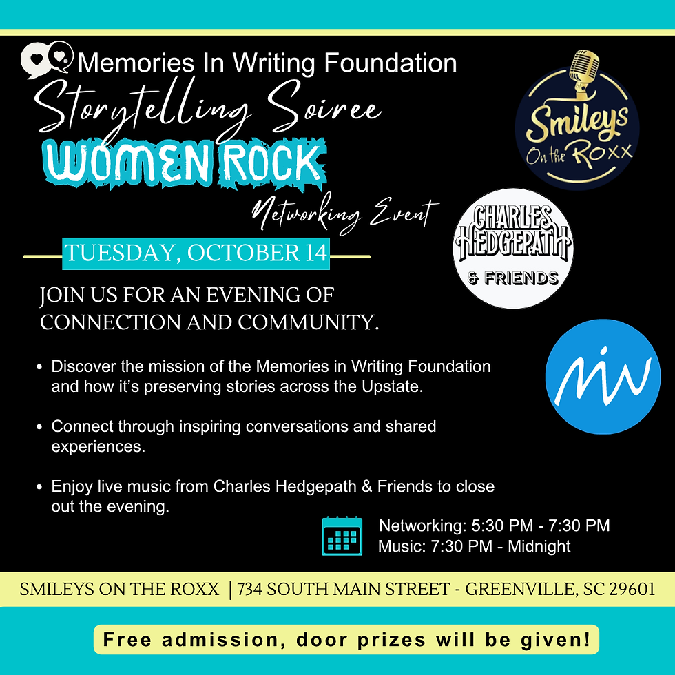 Storytelling Soiree - Women Rock Networking Event