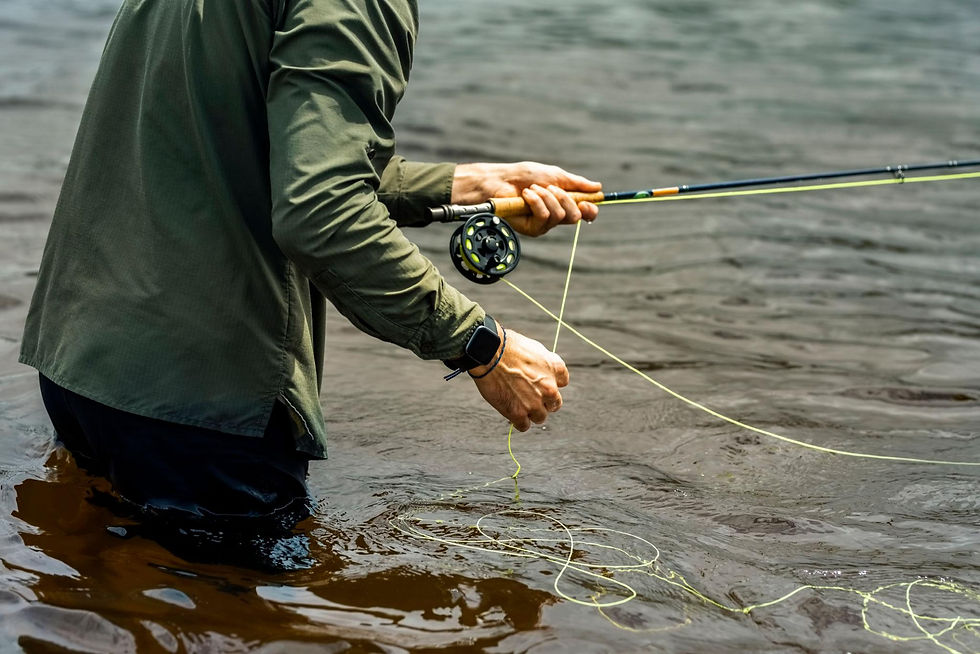 Angler in river