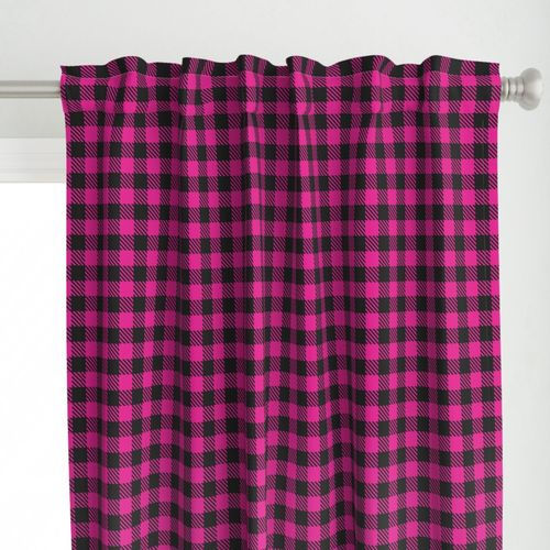 Thumbnail: Magenta Buffalo Check Wallpaper and Home Décor
