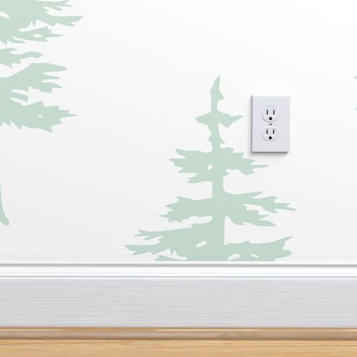 Thumbnail: Green Trees Light Wallpaper & Home Décor