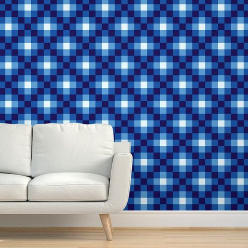 Thumbnail: Blue Quilt Wallpaper and Home Décor