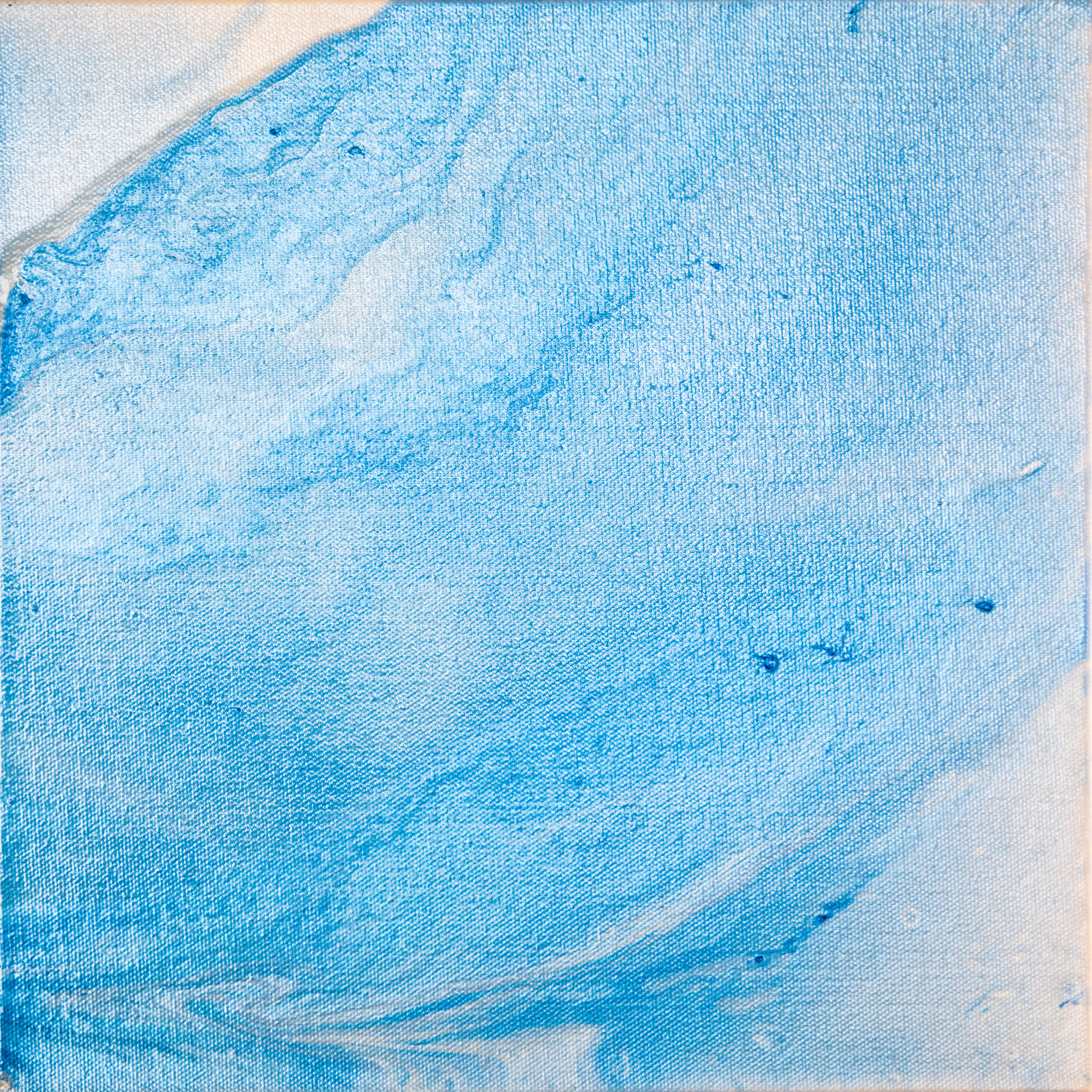 Blue Pearlescent Painting 12x12