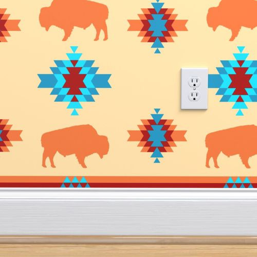 Thumbnail: Native Blanket Tan Wallpaper