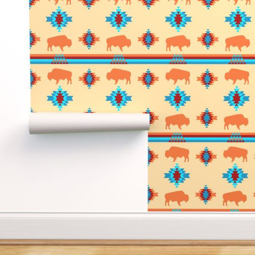 Thumbnail: Native Blanket Tan Wallpaper