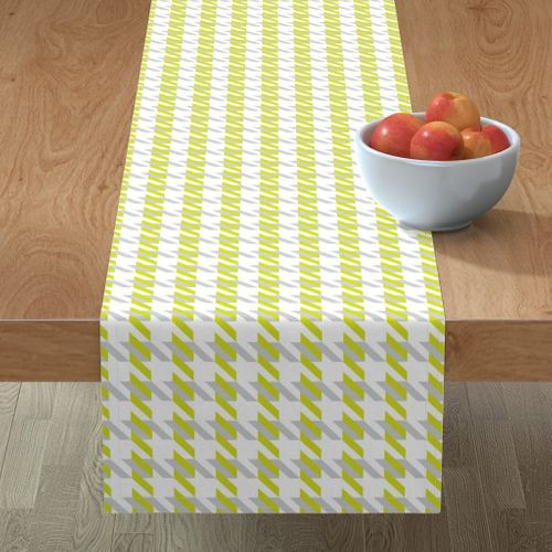 Thumbnail: Green & Gray Houndstooth Wallpaper