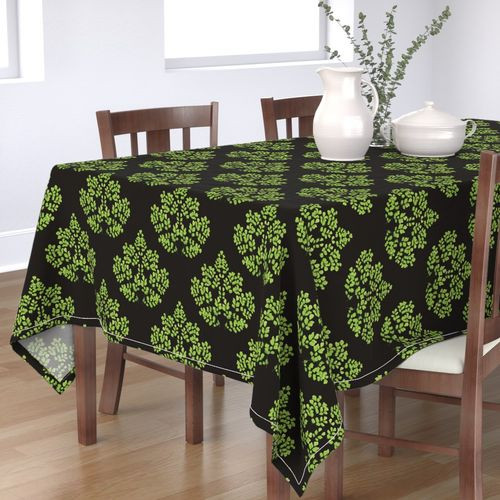 Thumbnail: Maidenhair Damask on Black Wallpaper & Home Décor