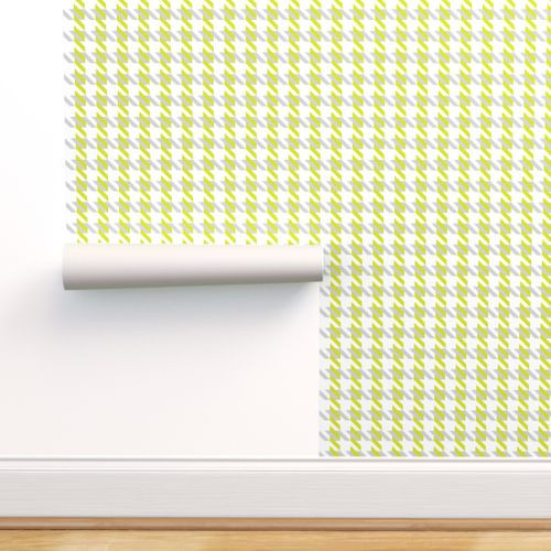 Thumbnail: Green & Gray Houndstooth Wallpaper