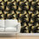 Thumbnail: Pine Boughs Wallpaper, Green or Gold
