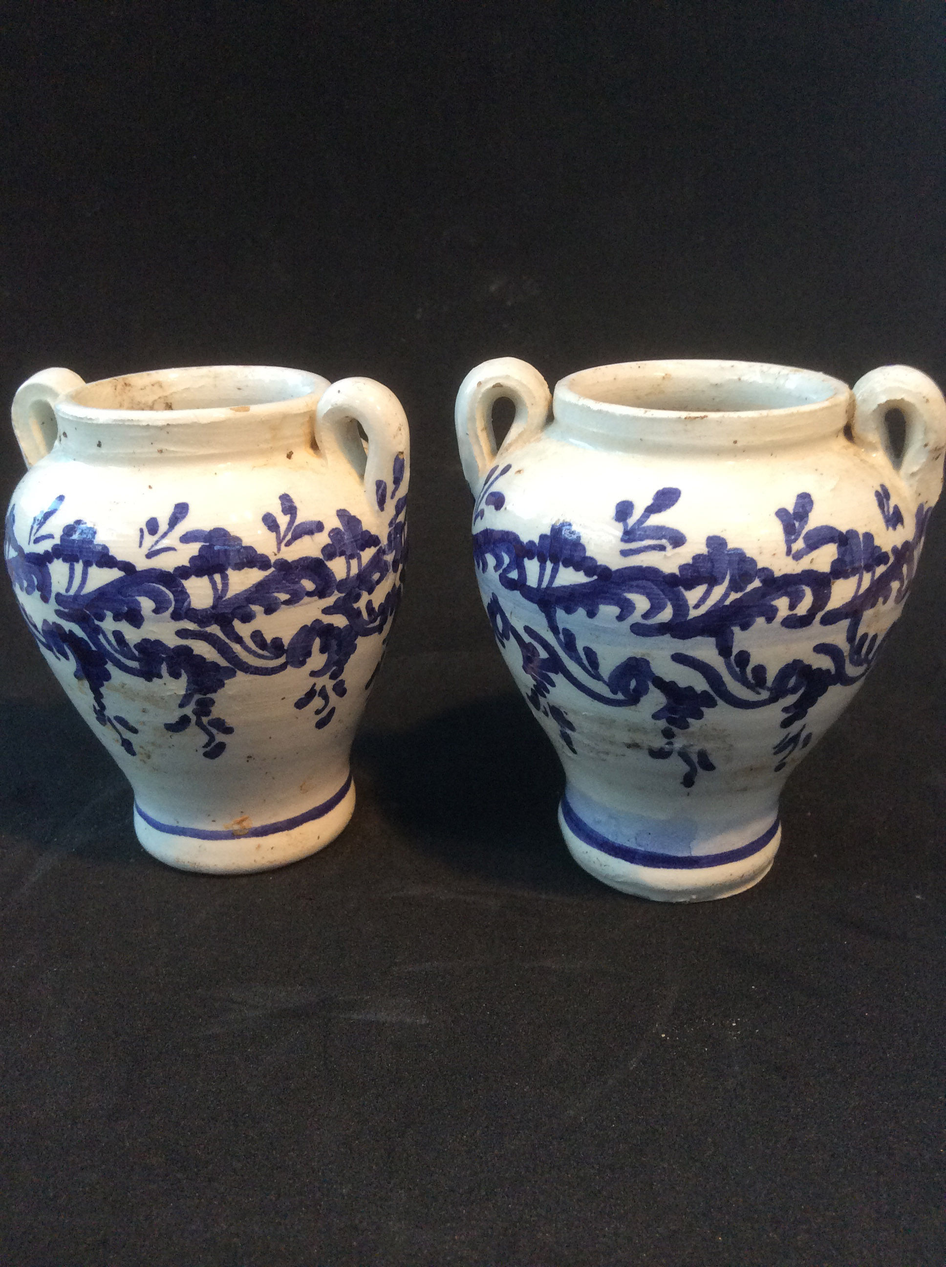 Pair tinglazed mustards 18thC