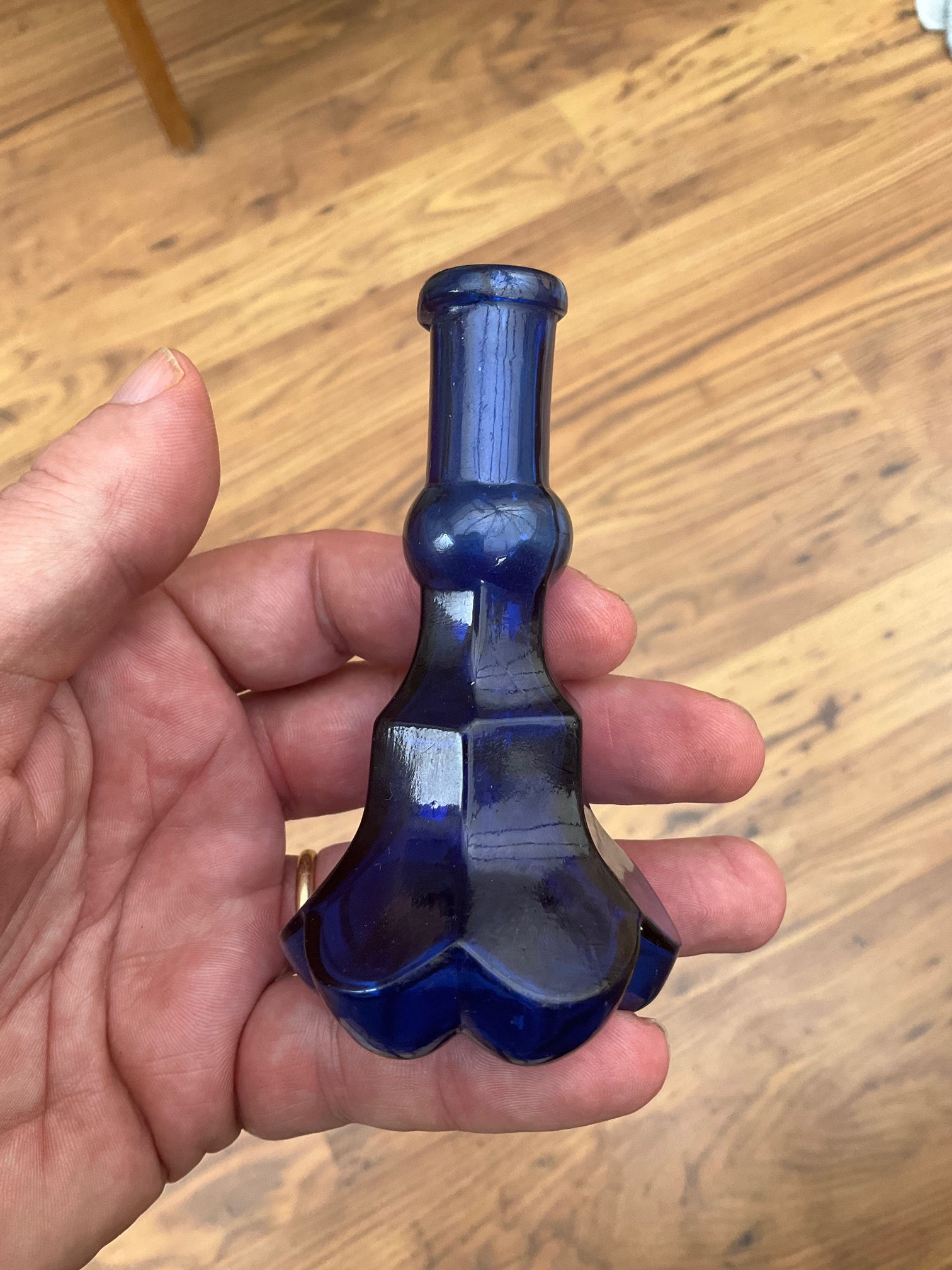 Cobalt blue Crosse & Blackwell style food extract