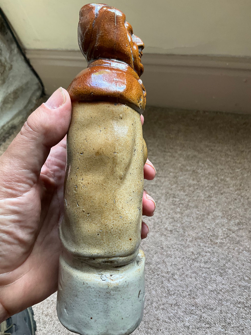 Thumbnail: Caped ugly lady reform flask c1840