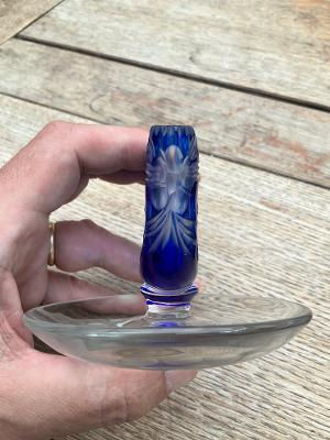 Thumbnail: Cutglass toothpick/carte de visite holder