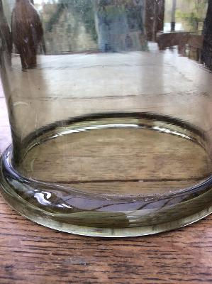 Thumbnail: Freeblown forest green cloche with knop