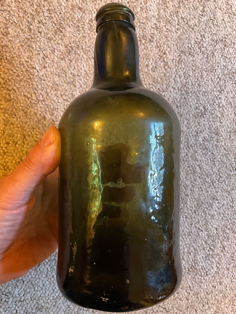 Thumbnail: Freeblown BG English squat beer c1790-1800