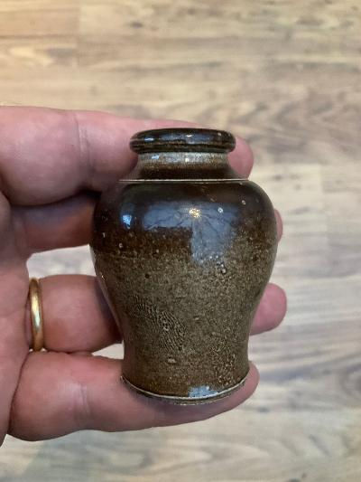 Thumbnail: Black glazed mercury baluster mini
