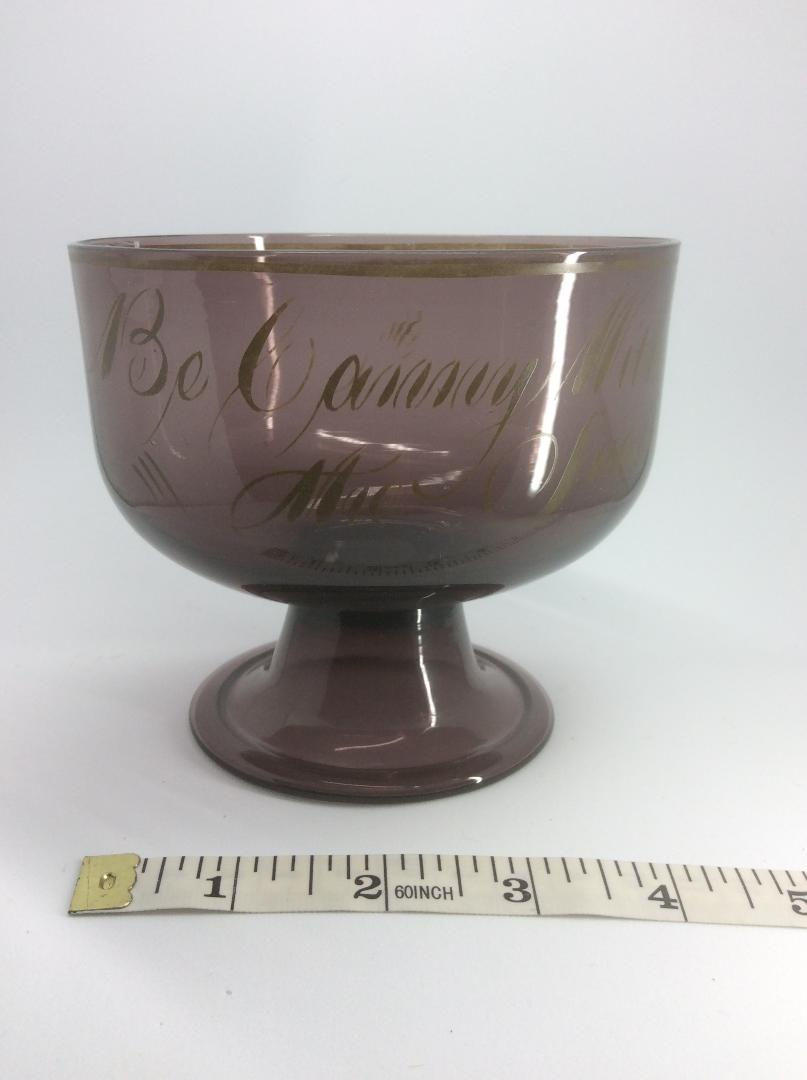 Amethyst Georgian sugar on pedestal