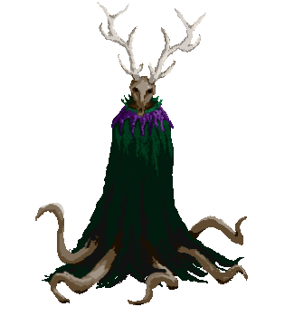 Alien animated druid