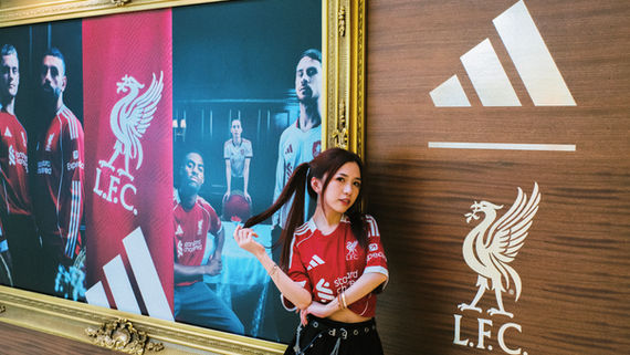 Adidas x Liverpool FC pop-up with fan photo wall in Hong Kong