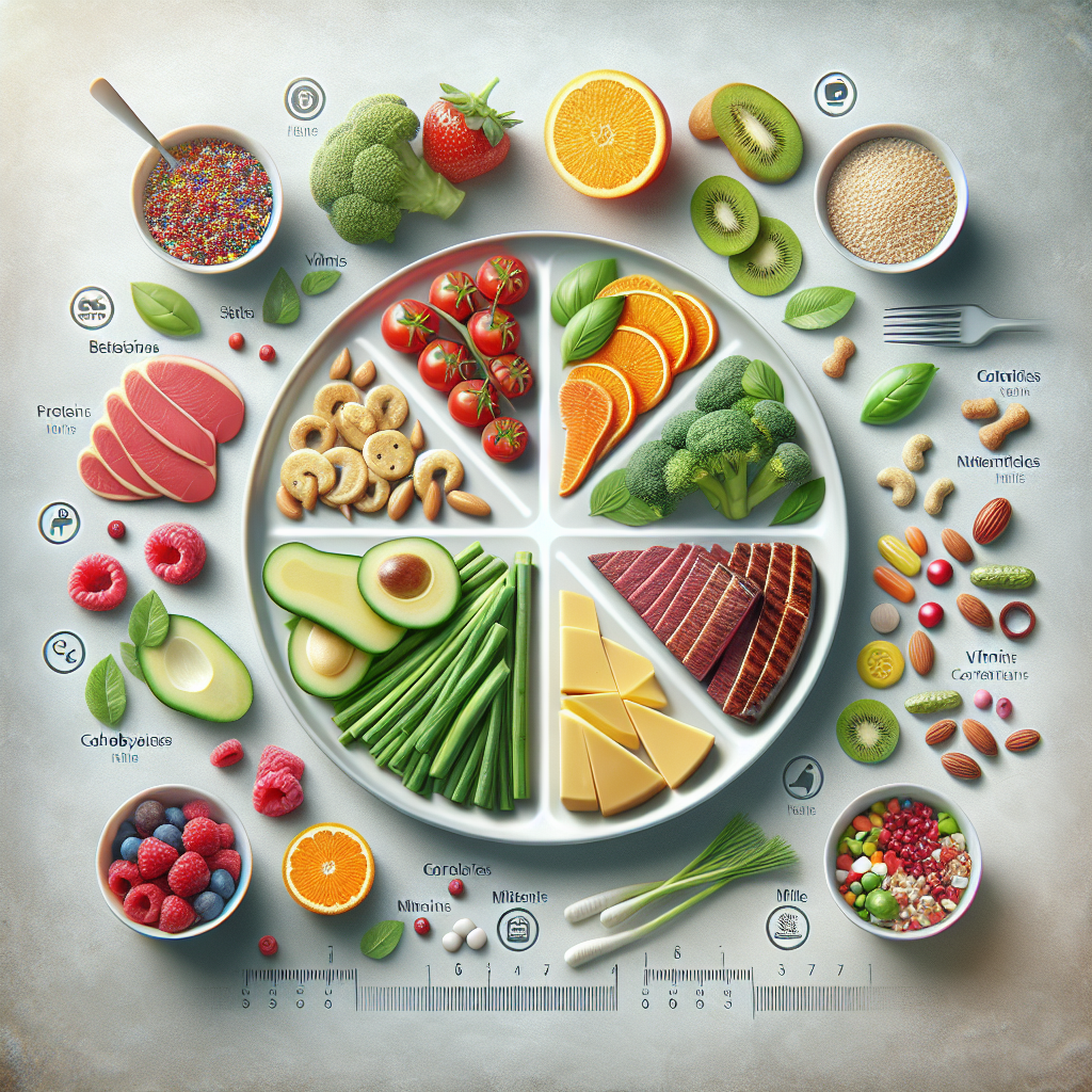 A Plate of Balanced Meal