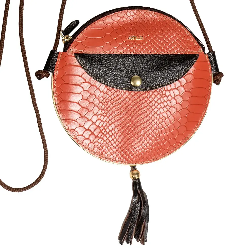 Miniatura: Bolsa Transversal em Couro Artlux 9035