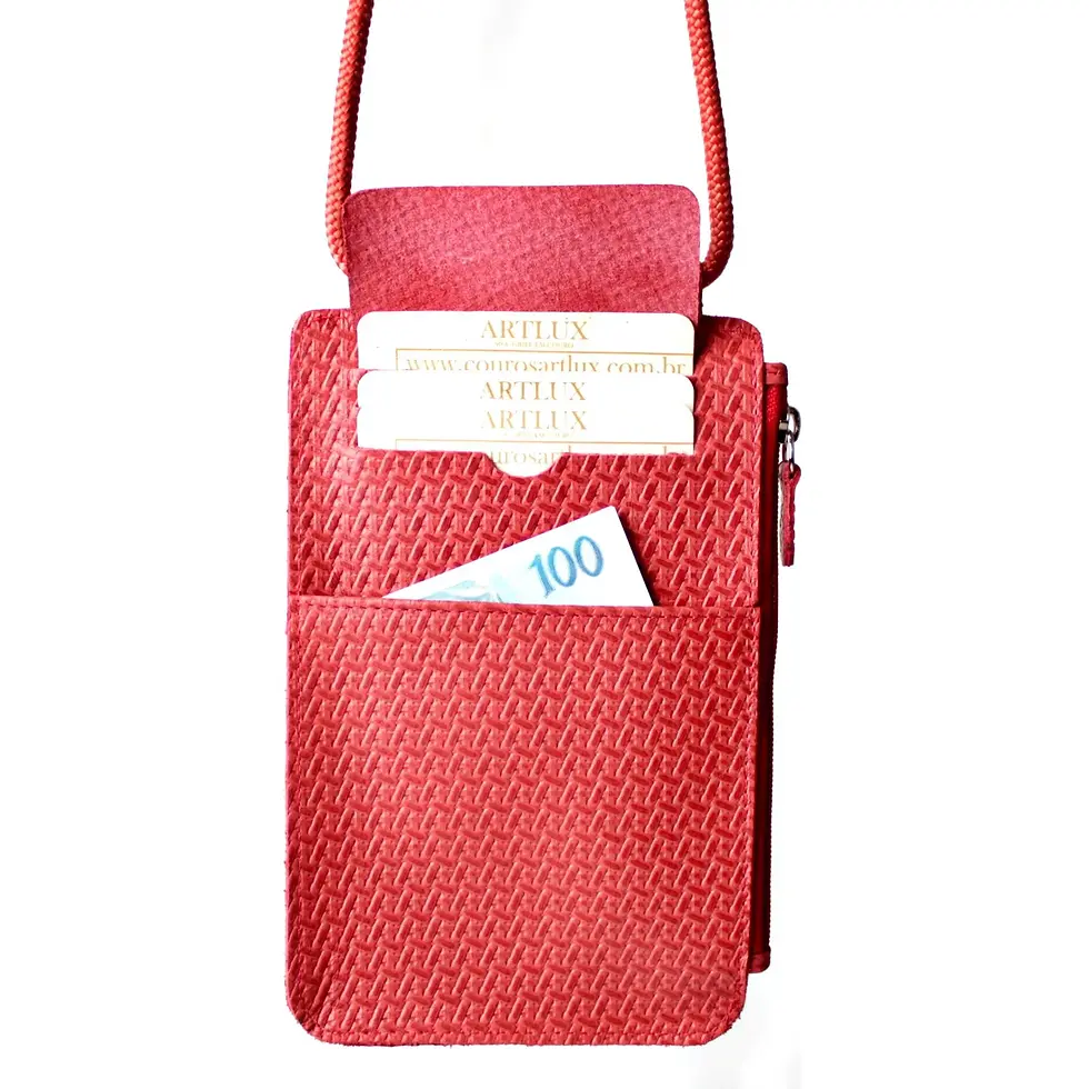 Miniatura: Bolsa Transversal para Celular em Couro Artlux 9056