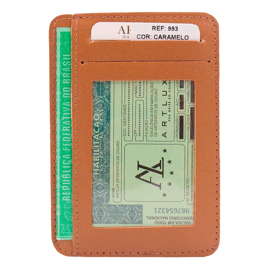 Porta Documento de Carro e RG em Couro 993